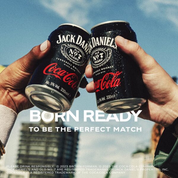 Jack Daniel’s and Coca-Cola 12 x 330ml - Image 3