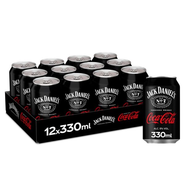 Jack Daniel’s and Coca-Cola 12 x 330ml