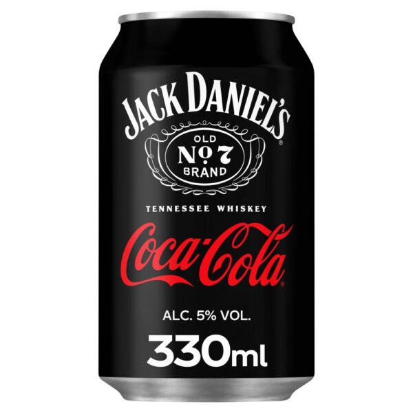 Jack Daniel’s and Coca-Cola 12 x 330ml - Image 2