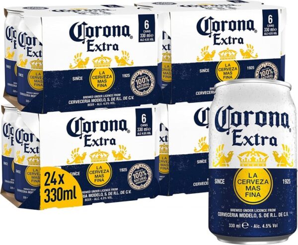CORONA EXTRA BEER 330ML CAN